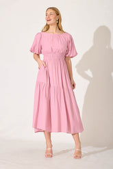 Blush Star Midi Dress