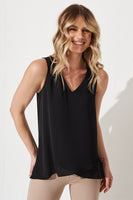 Black Seattle Tank Top