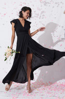 Black Chiffon Maxi Dress - Wynter