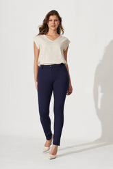 Oatmeal Linen Blend Jina Blouse