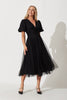 Black Tulle Juliet Midi Dress