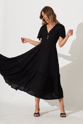 Black Nevada Maxi Gown