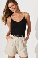 Black Sleeveless Top