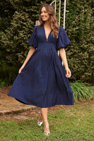 Navy Daydream Midi Dress