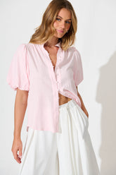 Pale Pink Cotton Prudence Top