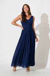 Navy Blue Maxi Dress
