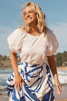 White Cotton Beckett Blouse