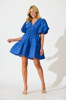 Cobalt Blue Cotton Amarusso Dress