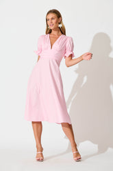 Pink Cotton Sunrays Dress