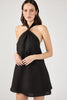 Black Linen Mini Dress