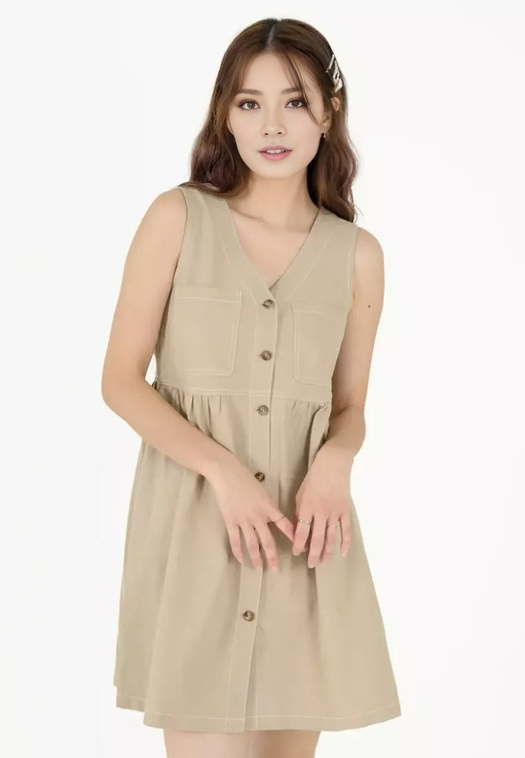 Highlight Trim Mini Dress