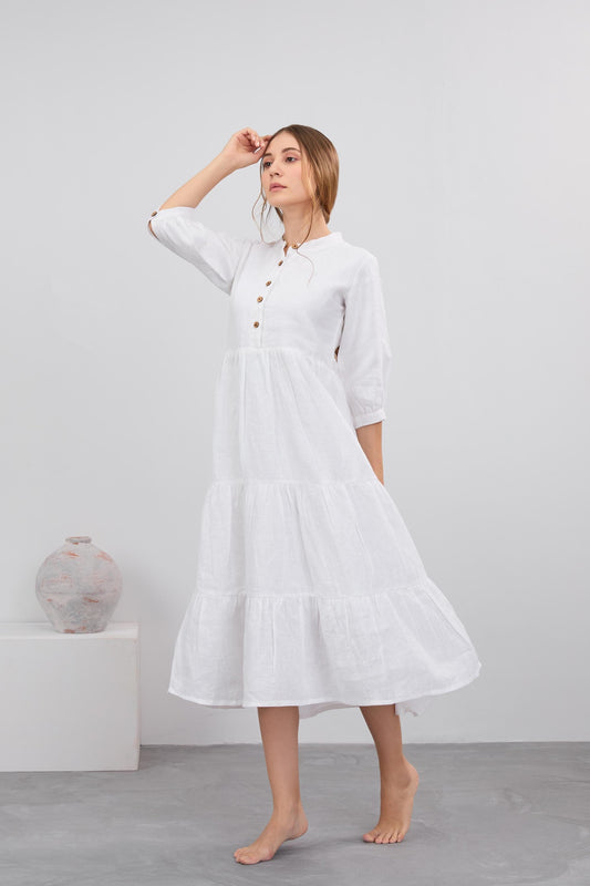 Linen Maxi Dress