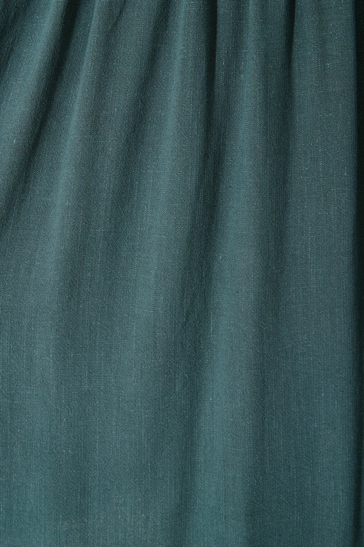 Green Linen Blend Horizon Dress