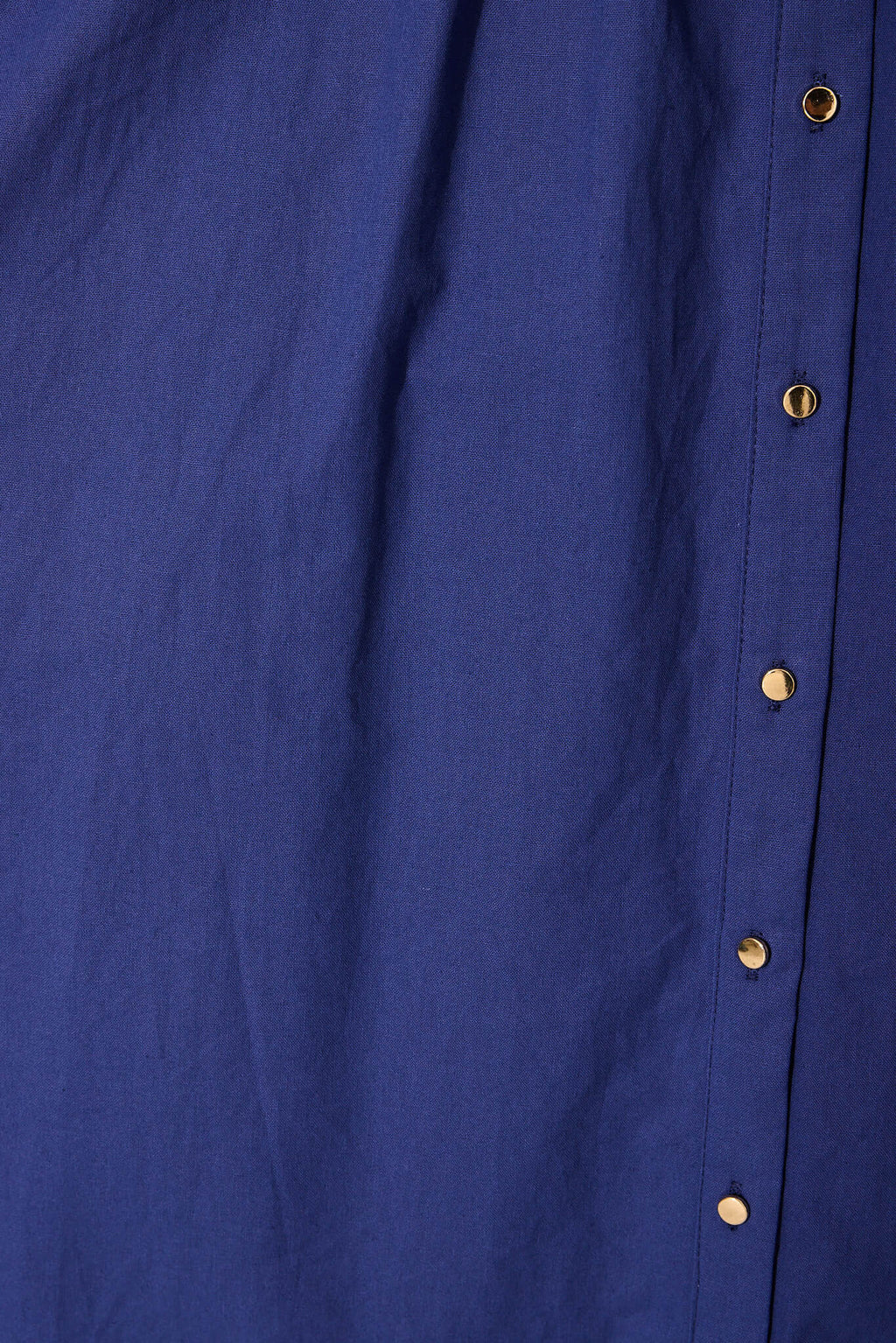 Navy Cotton Gemini Shirt Dress