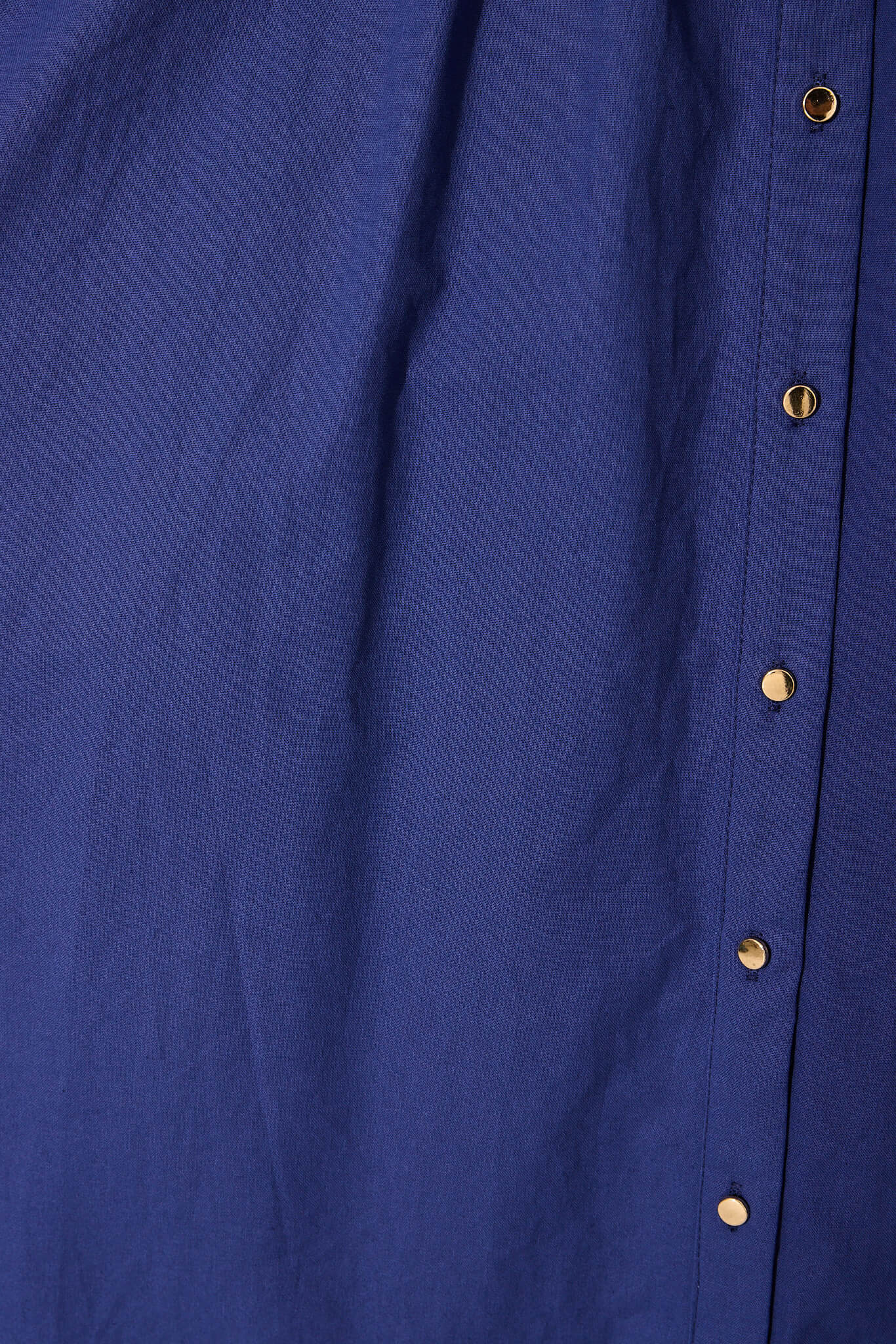 Navy Cotton Gemini Shirt Dress