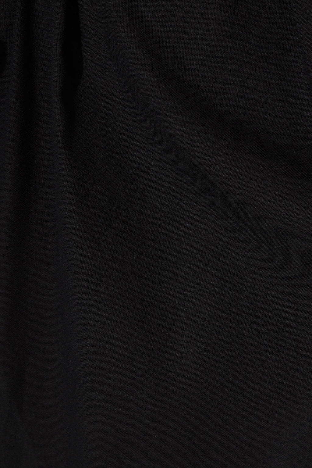 Black Linen Blend Midi Dress for Winter