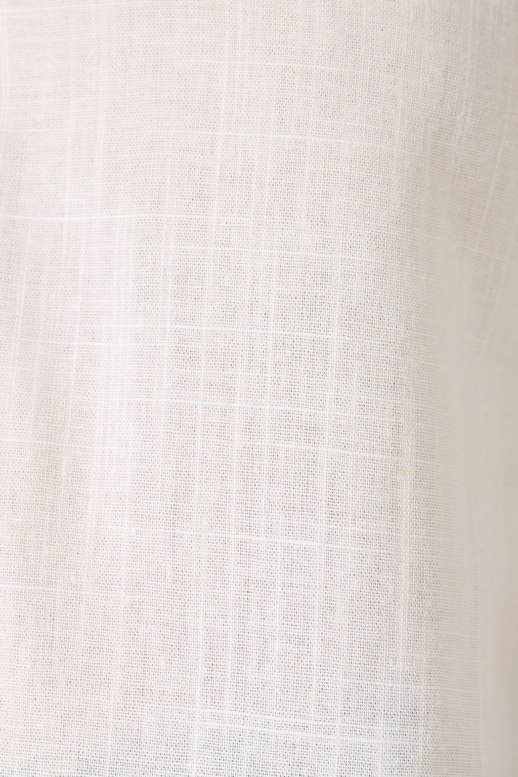 White Cotton Linen Tiana Blouse