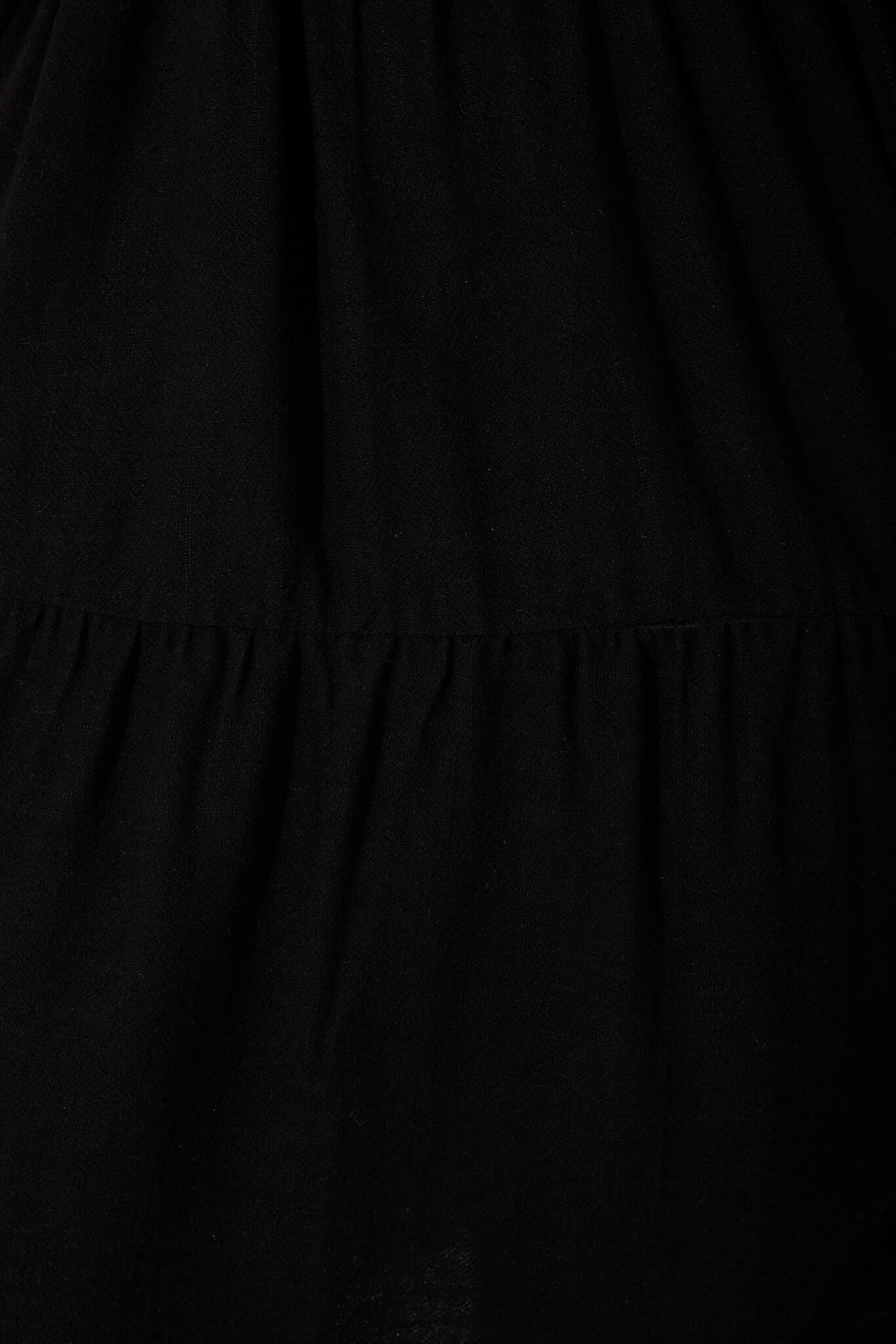 Black Linen Blend Rosemary Dress