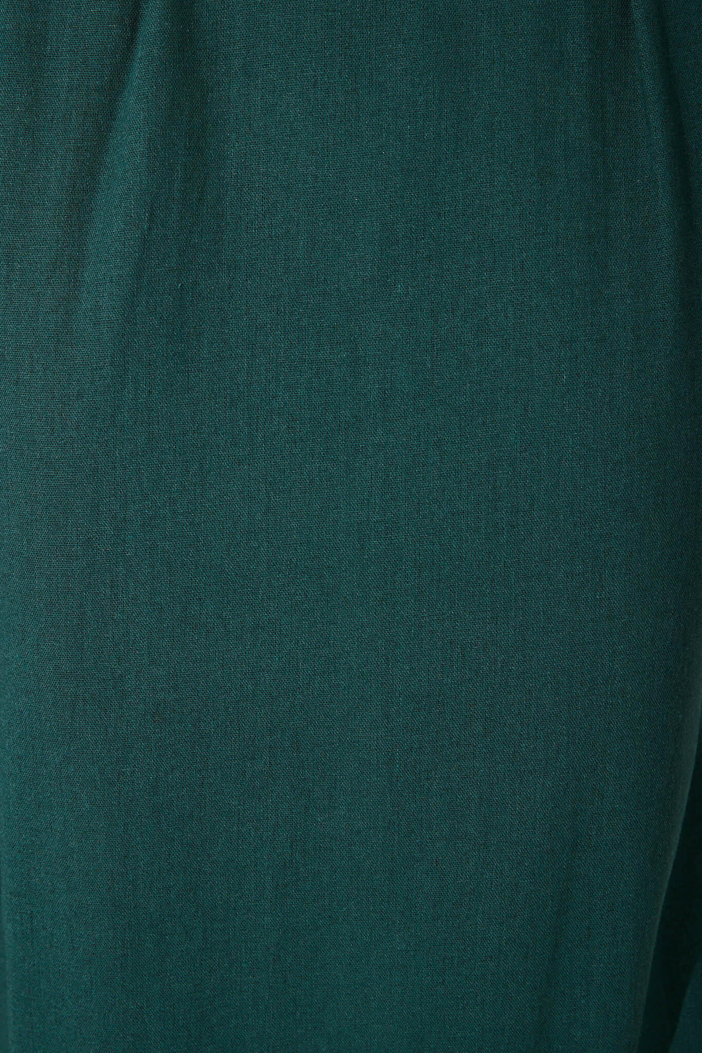Emerald Linen Blend Midi Dress for Winter