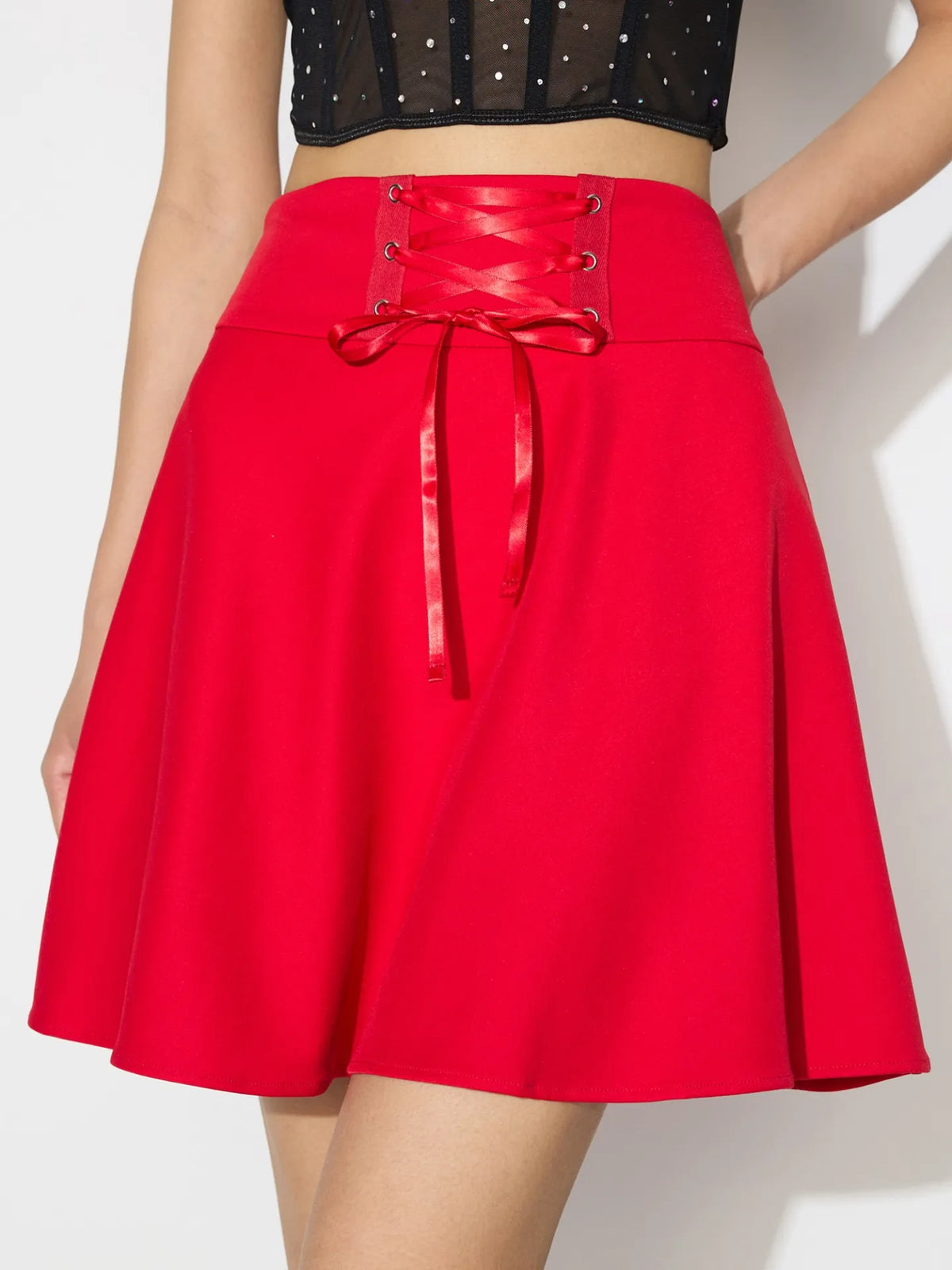 Red A-Line Skirt