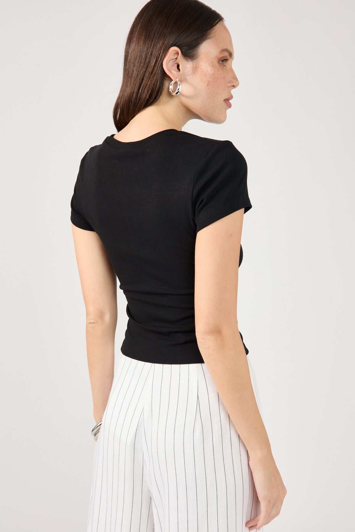 Black Cap Sleeve Tee