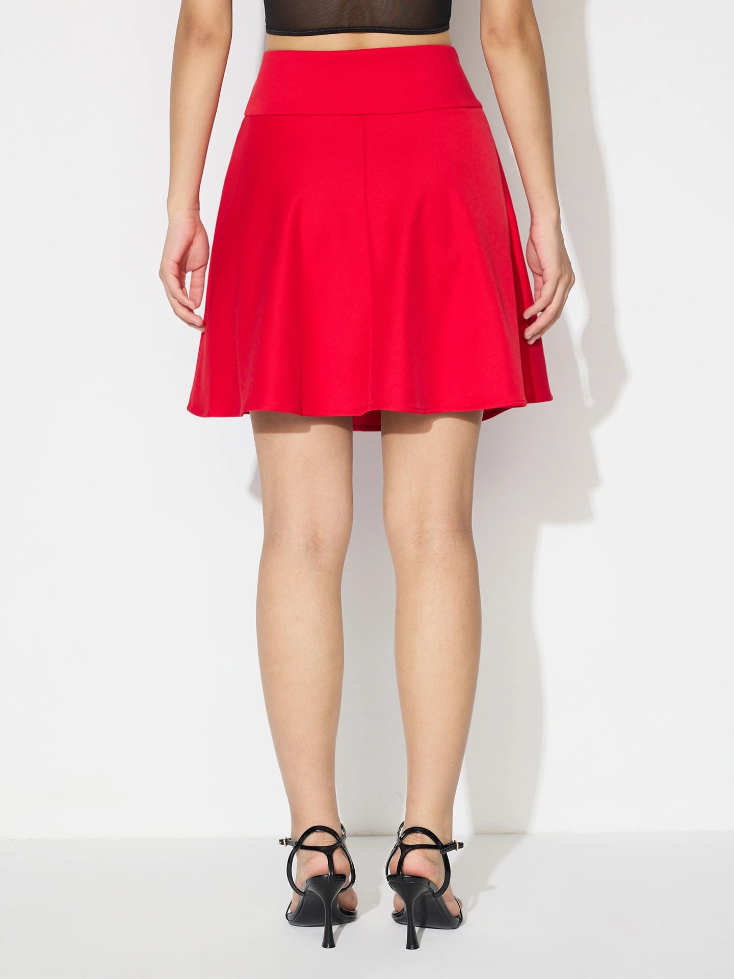 Red A-Line Skirt