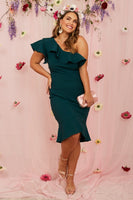 Elegant Emerald Green Dress