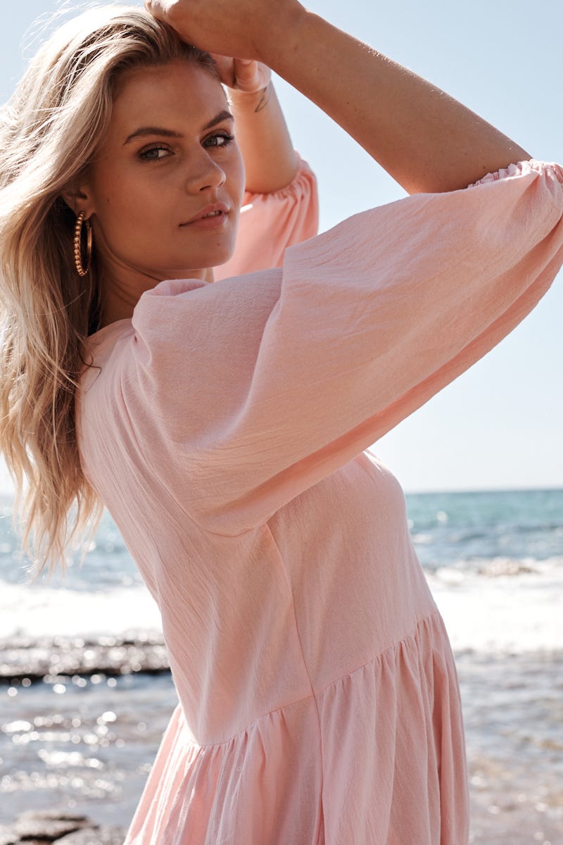 Blush Kehlana Tiered Smock Dress