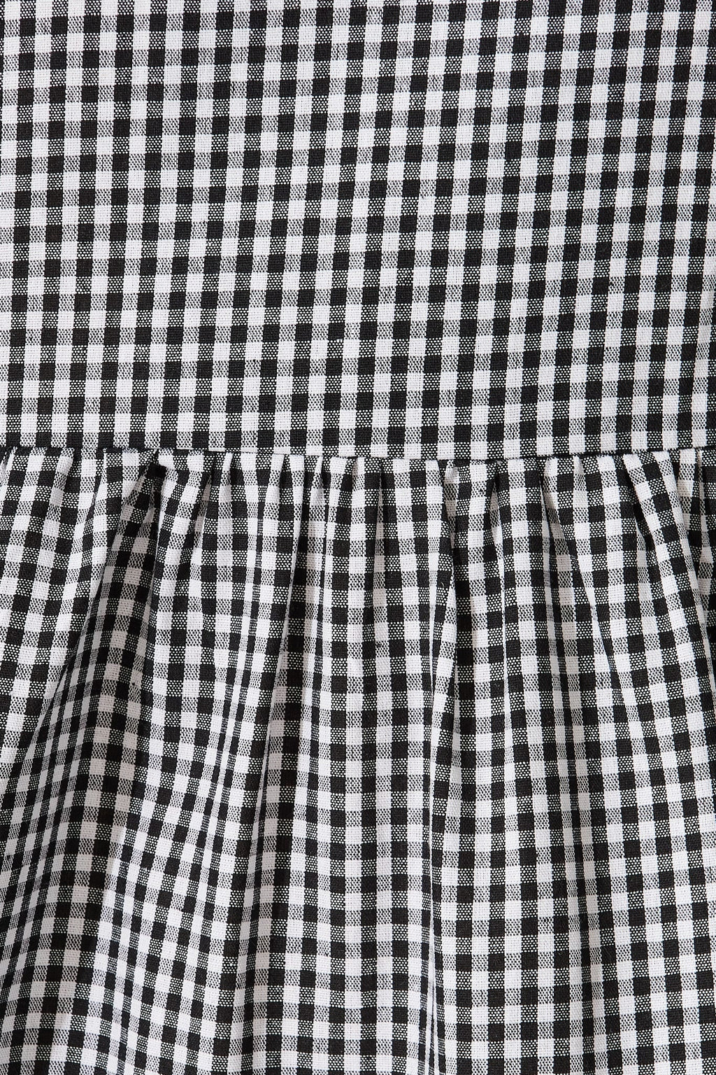 Black & White Gingham Tiered Dress by Kehlana