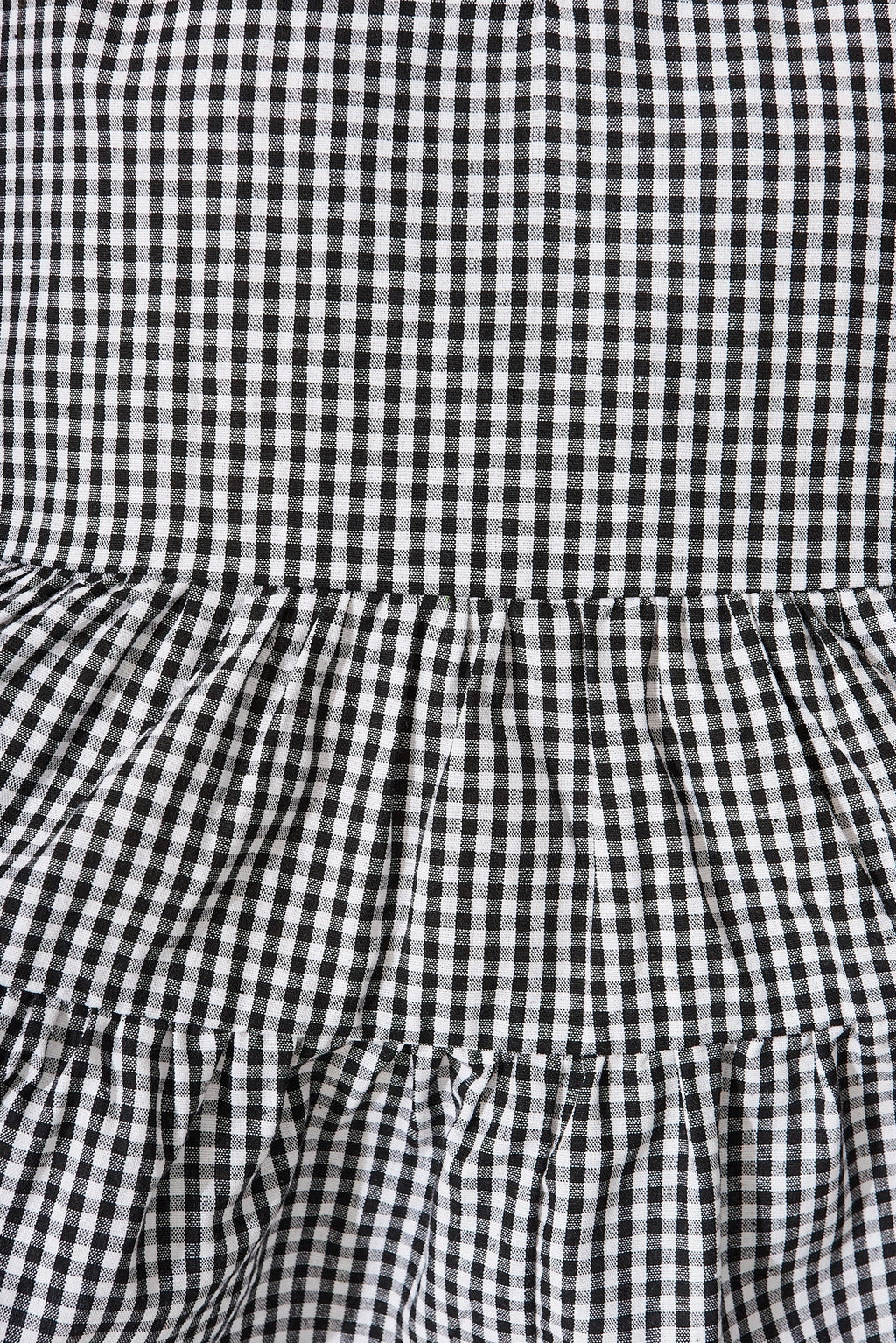 Checkered Cotton Top in Black & White