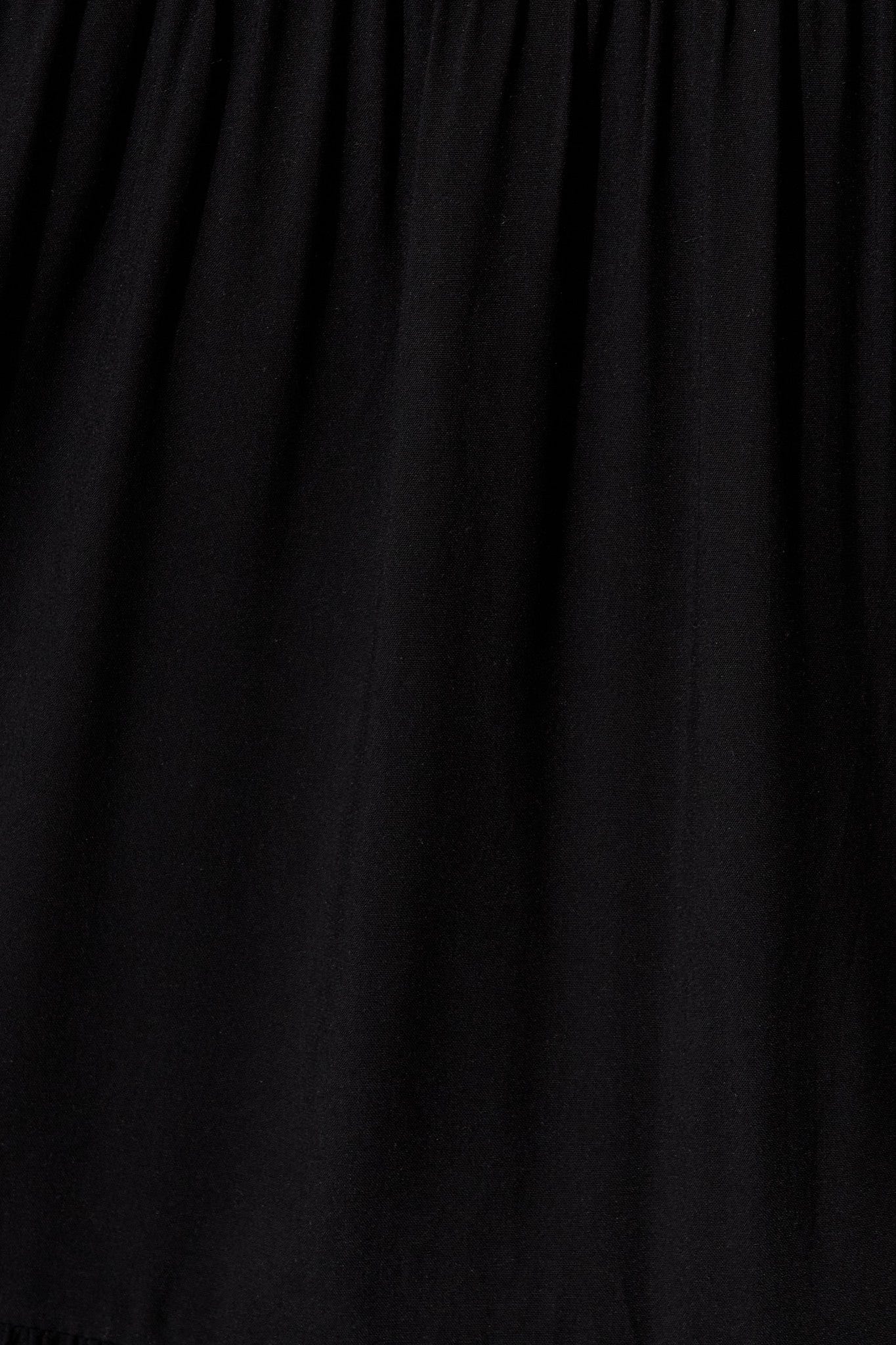 Black Midi Smock Dress - Nevi