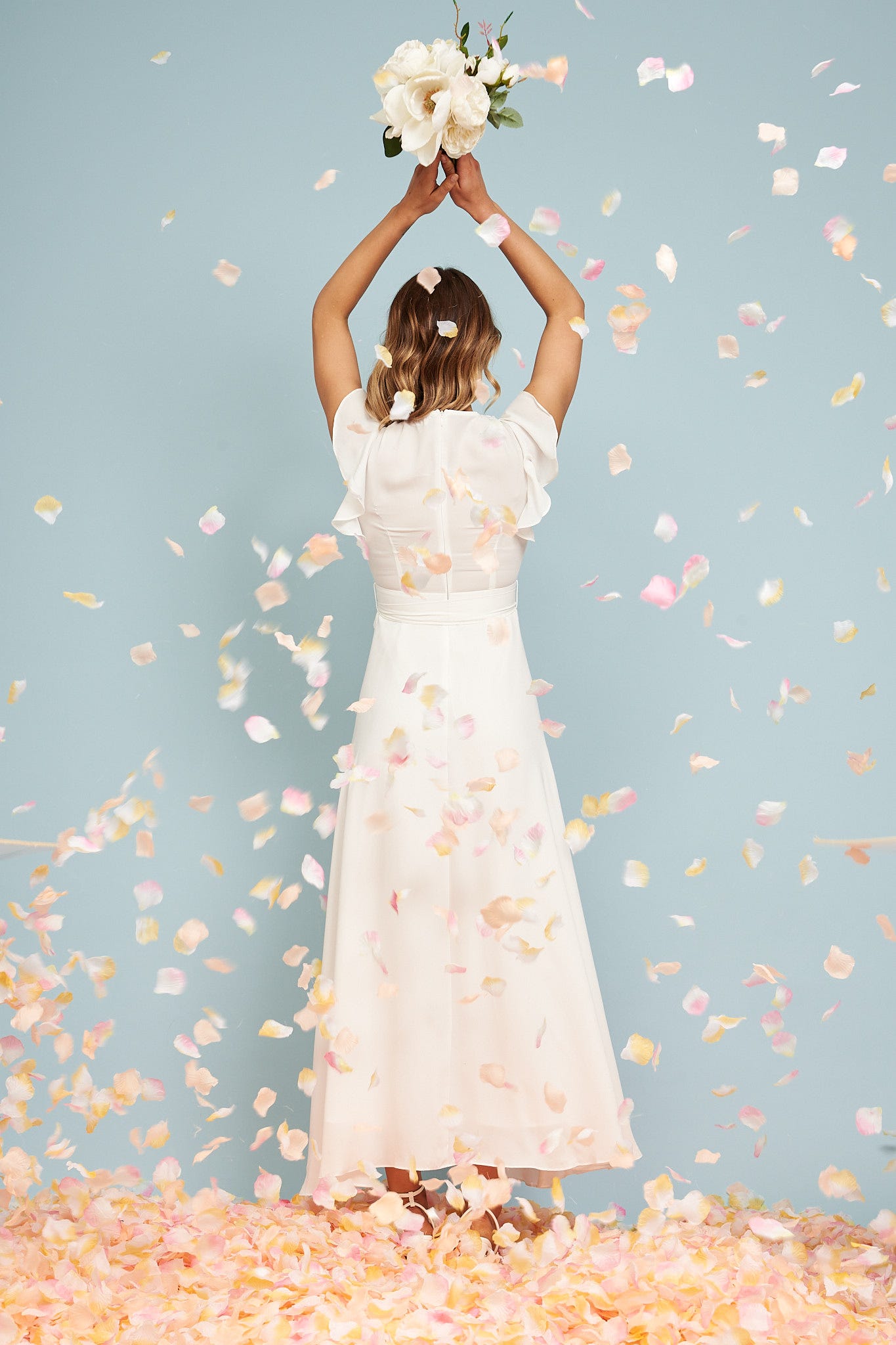 White Chiffon Maxi Dress - Wynter