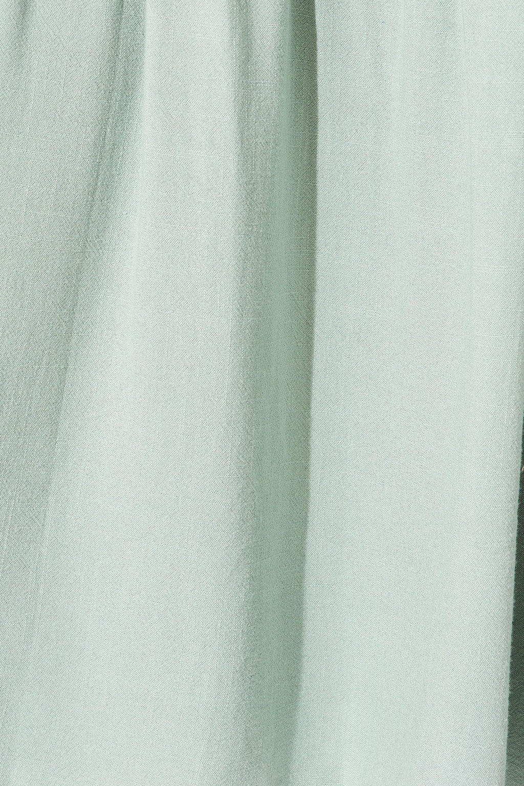 Dusty Teal Colorblock Linen Midi Dress