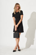 Black Stretch Dress for Work