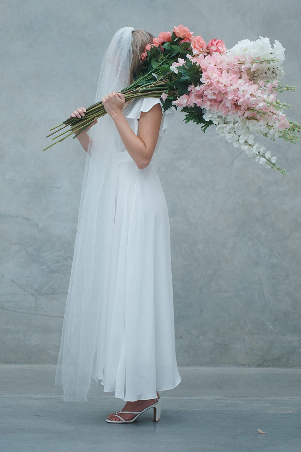 White Chiffon Maxi Dress - Wynter