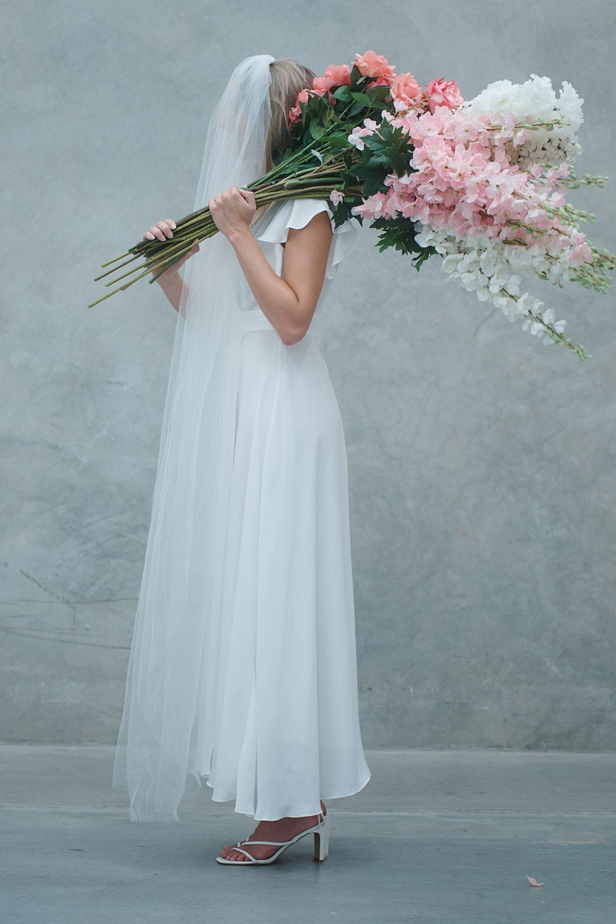 White Chiffon Maxi Dress - Wynter