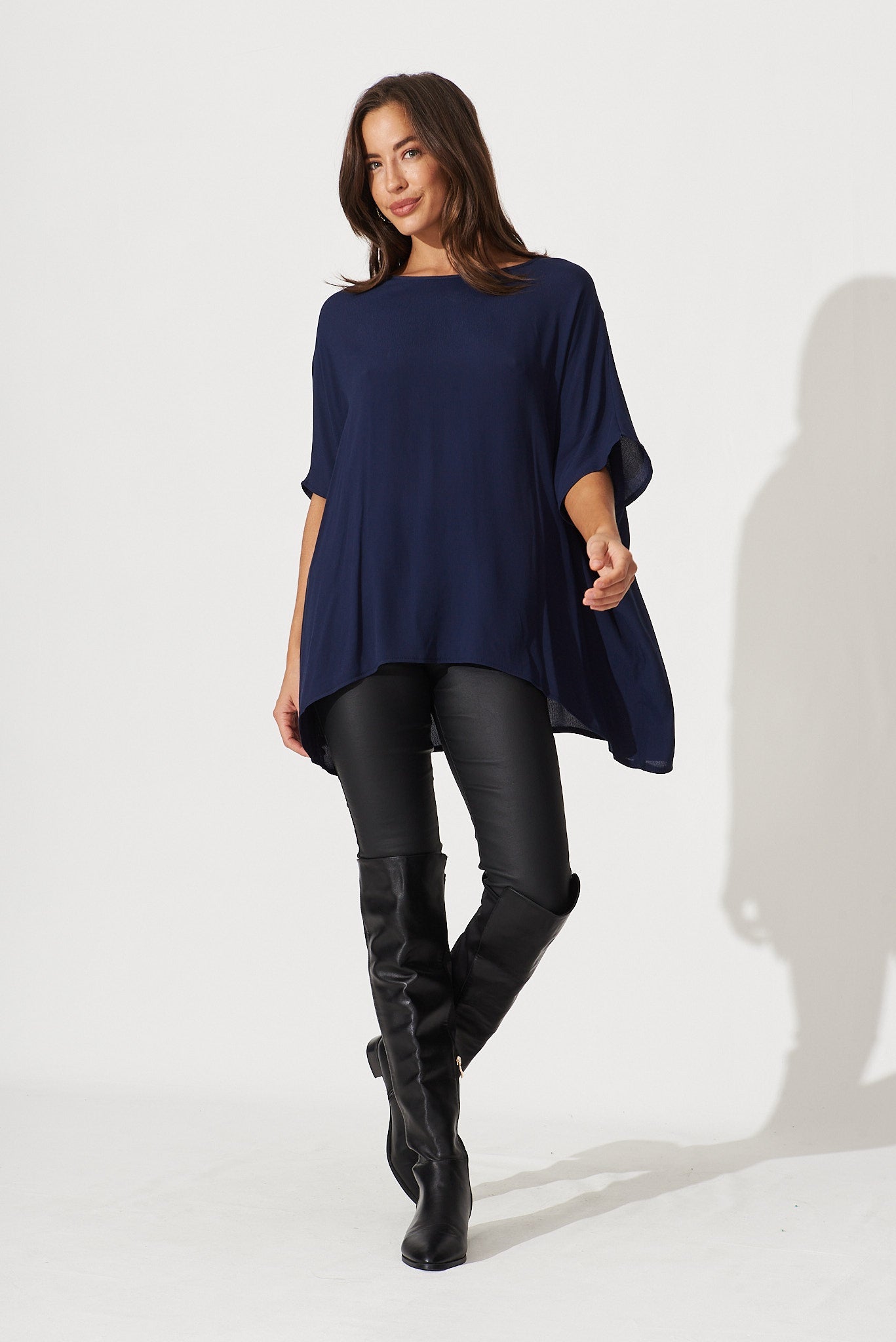 Navy Blue Queen Blouse