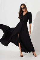 Black Selena Maxi Dress