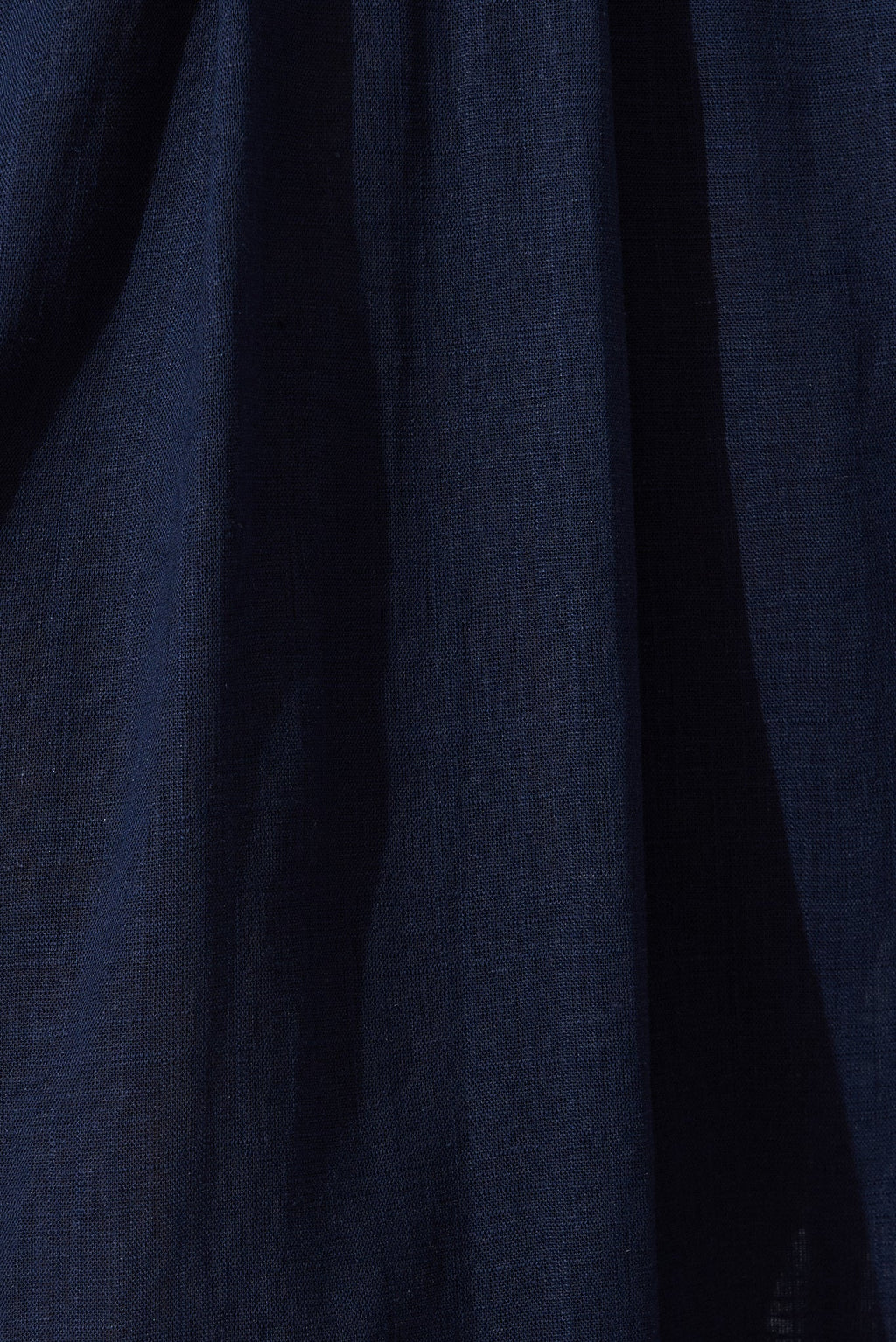 Navy Linen Bailey Midi Skirt