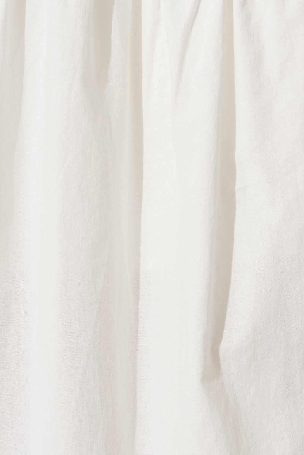 White Cotton Midi Dress - Amalie