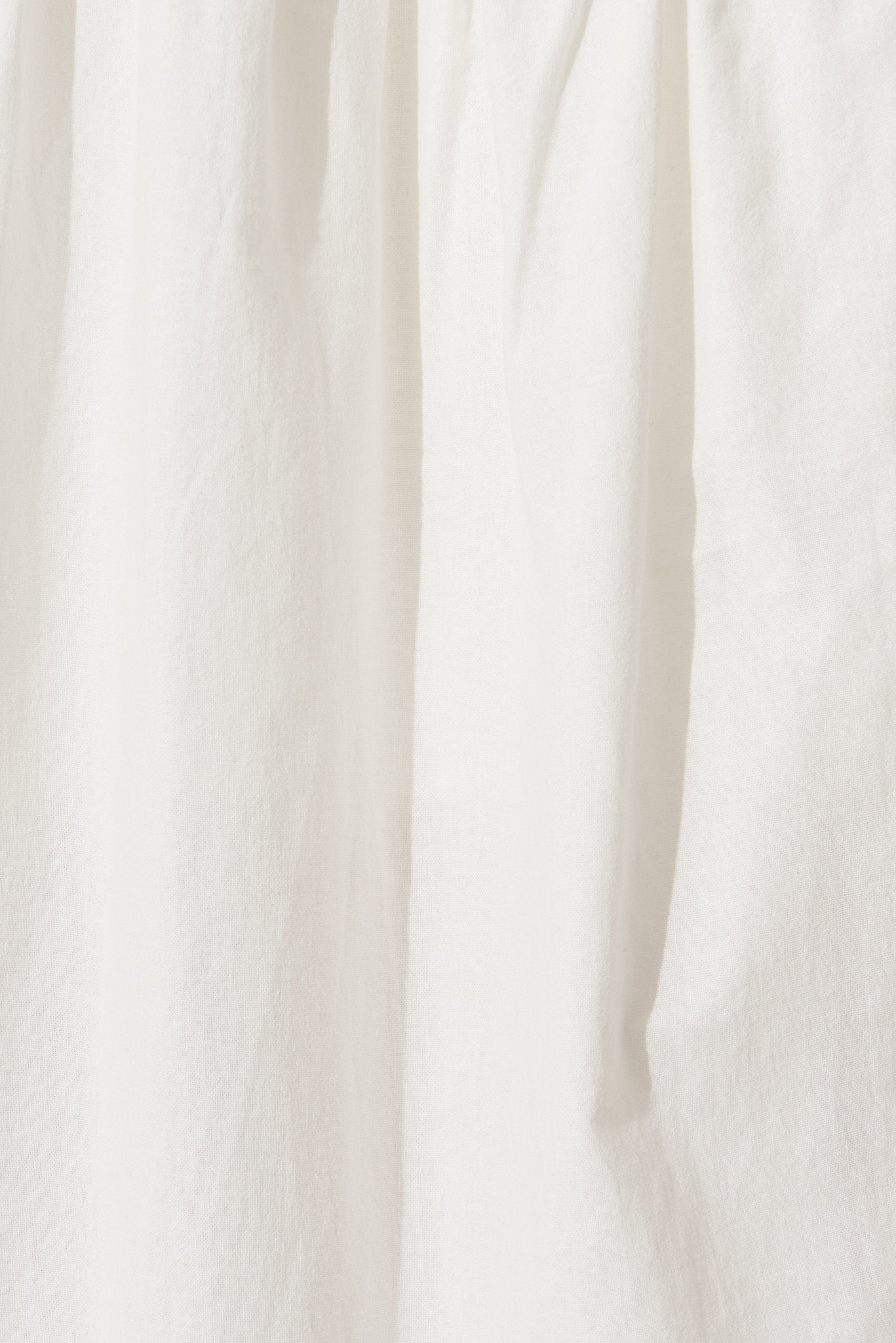 White Cotton Midi Dress - Amalie