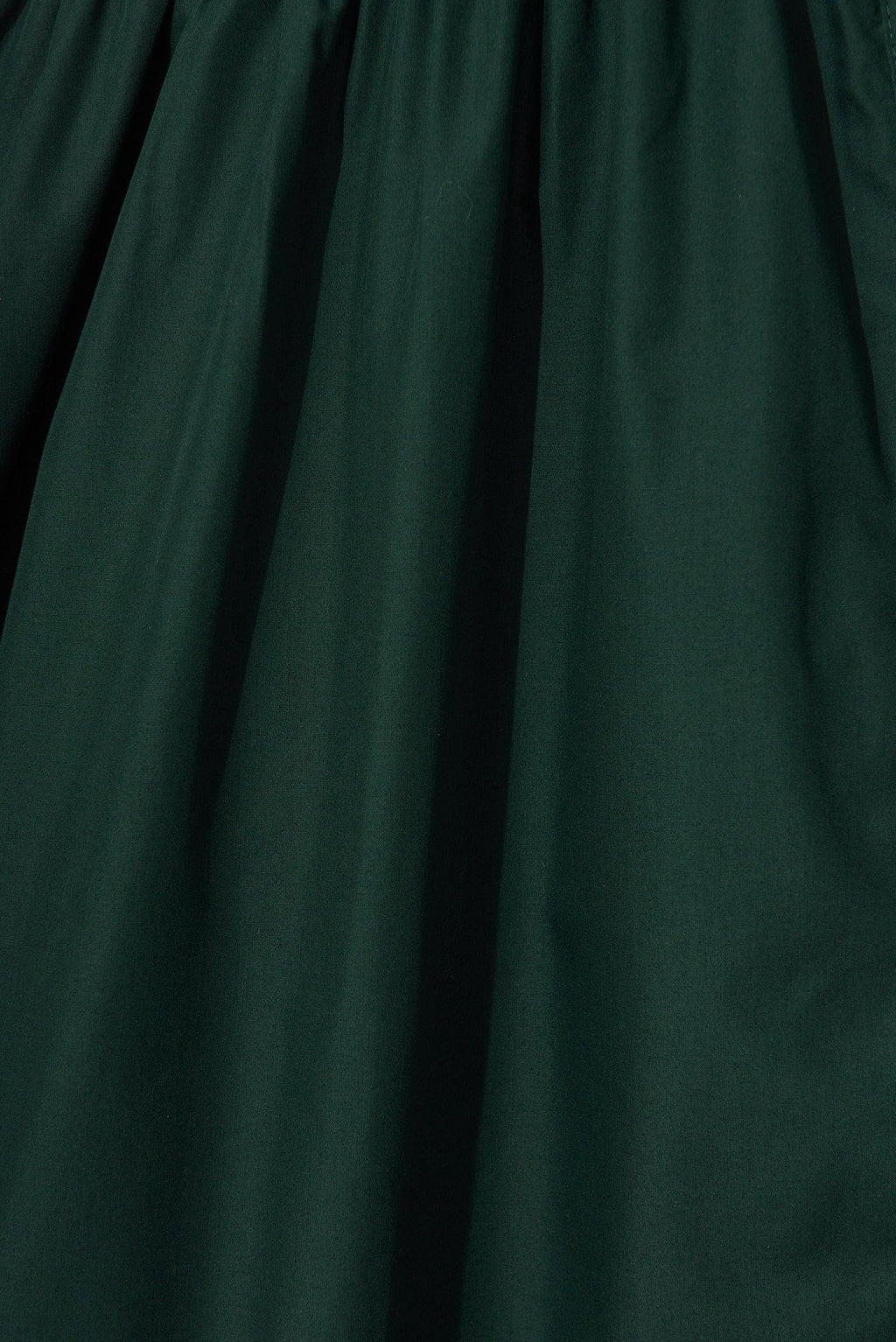 Emerald Cotton Shirt Dress - Marie Midi Style