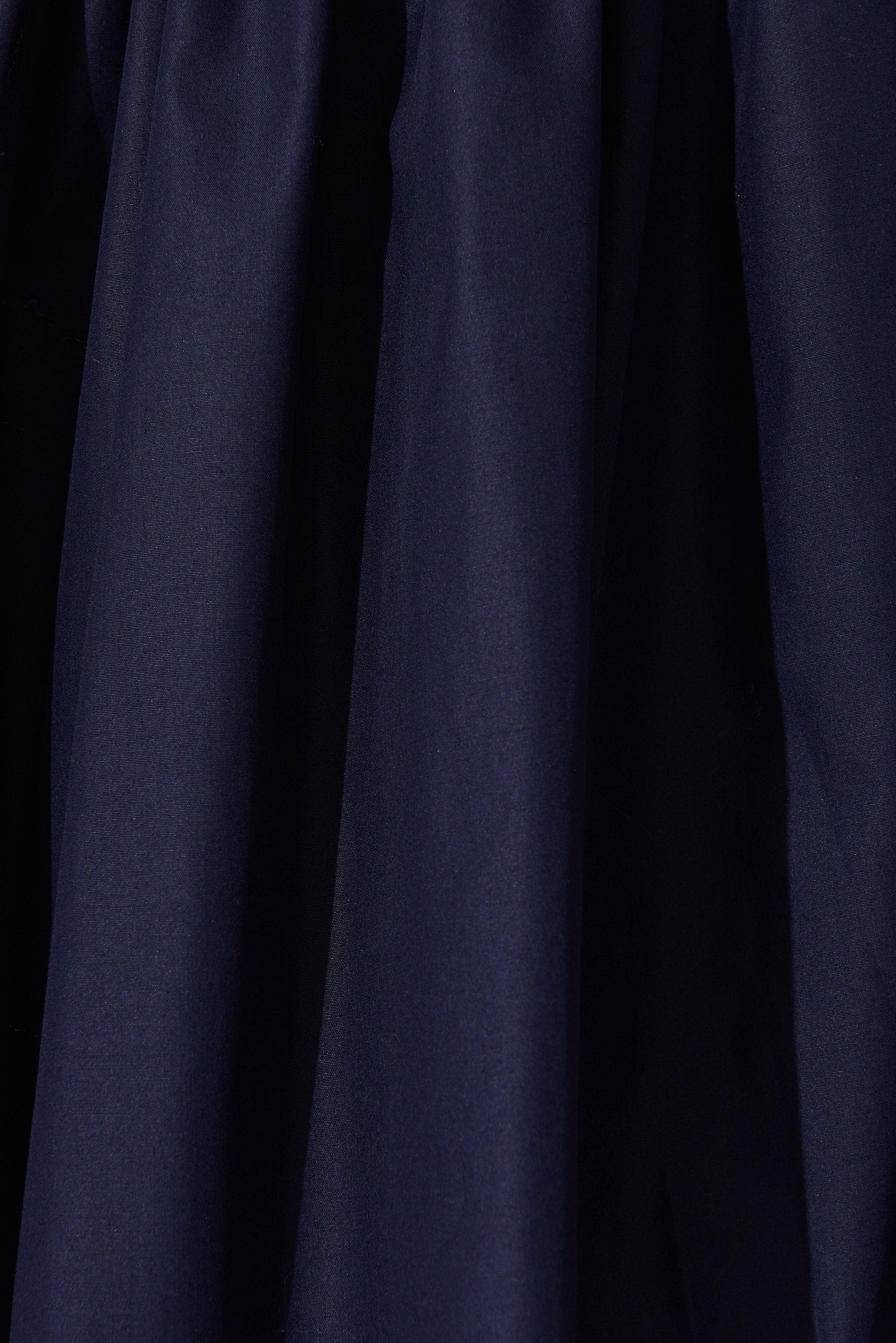 Navy Cotton Blend Smock Dress