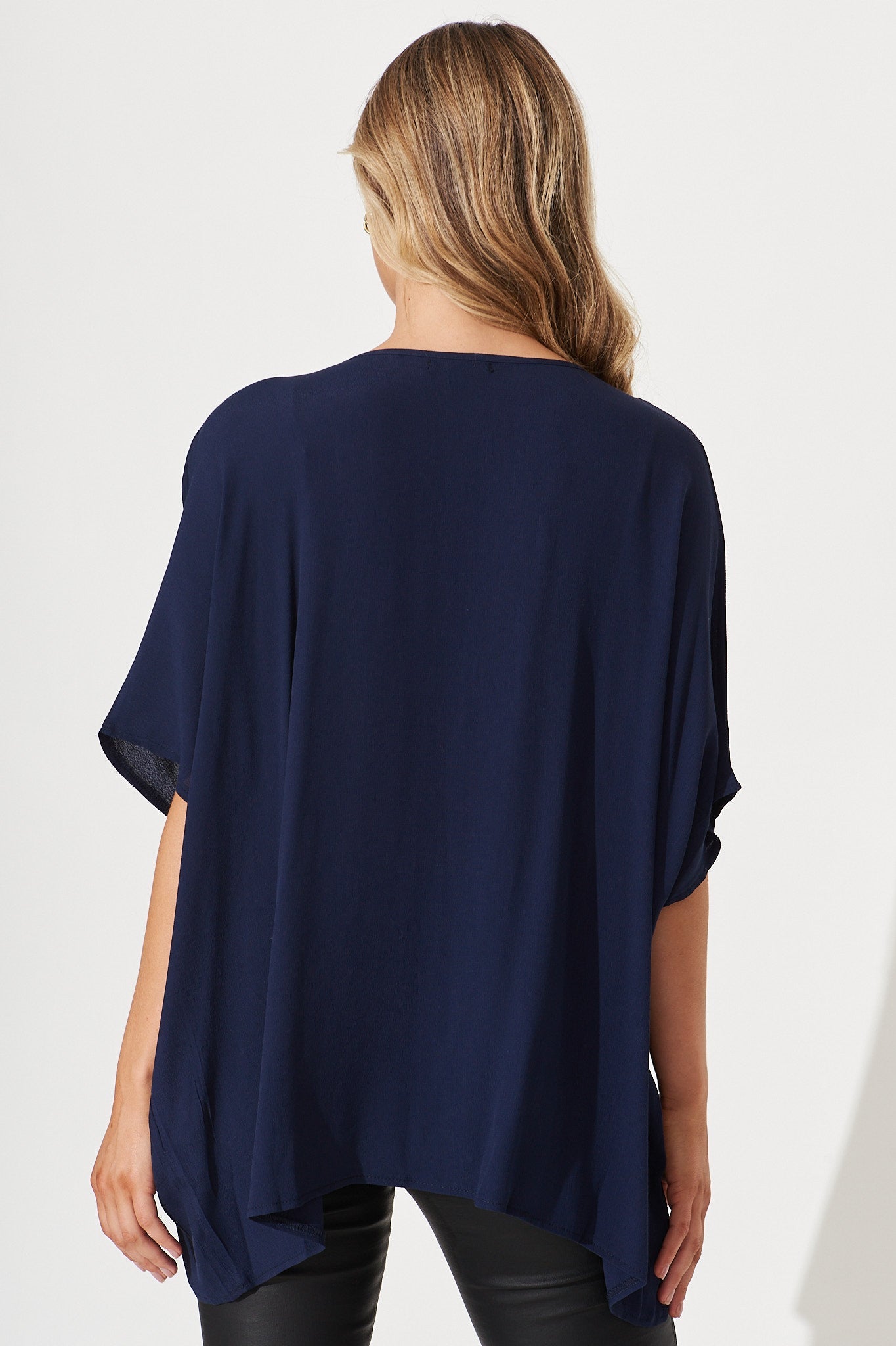 Navy Blue Queen Blouse