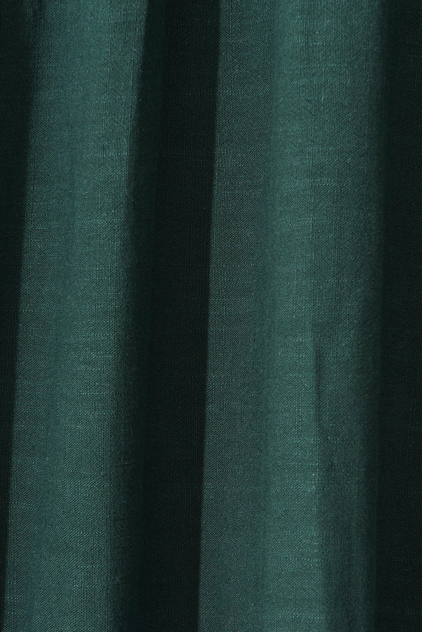 Green Linen Blend Smock Dress by Kristen