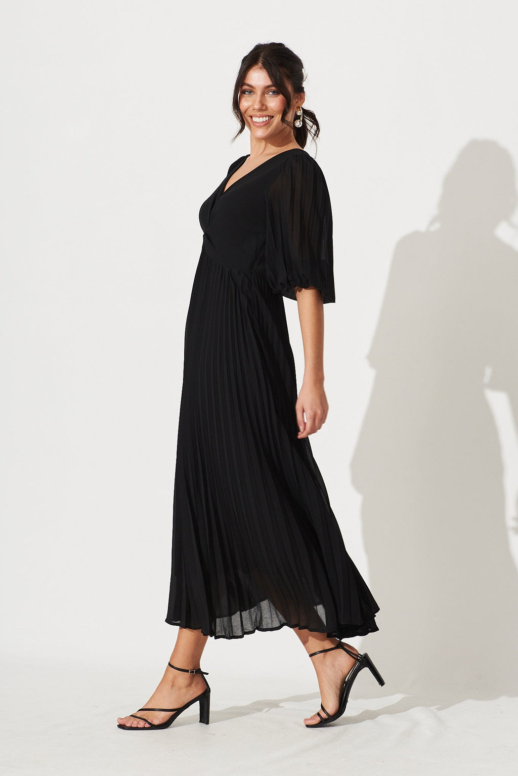 Black Chiffon Maxi Dress - Moritz