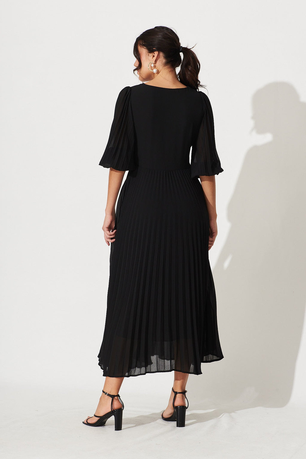 Black Chiffon Maxi Dress - Moritz