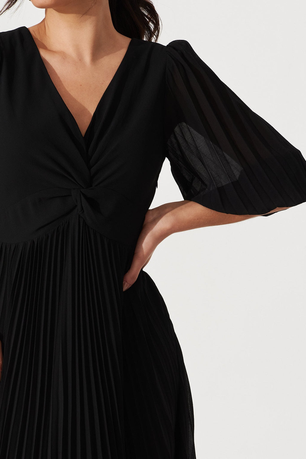 Black Chiffon Maxi Dress - Moritz