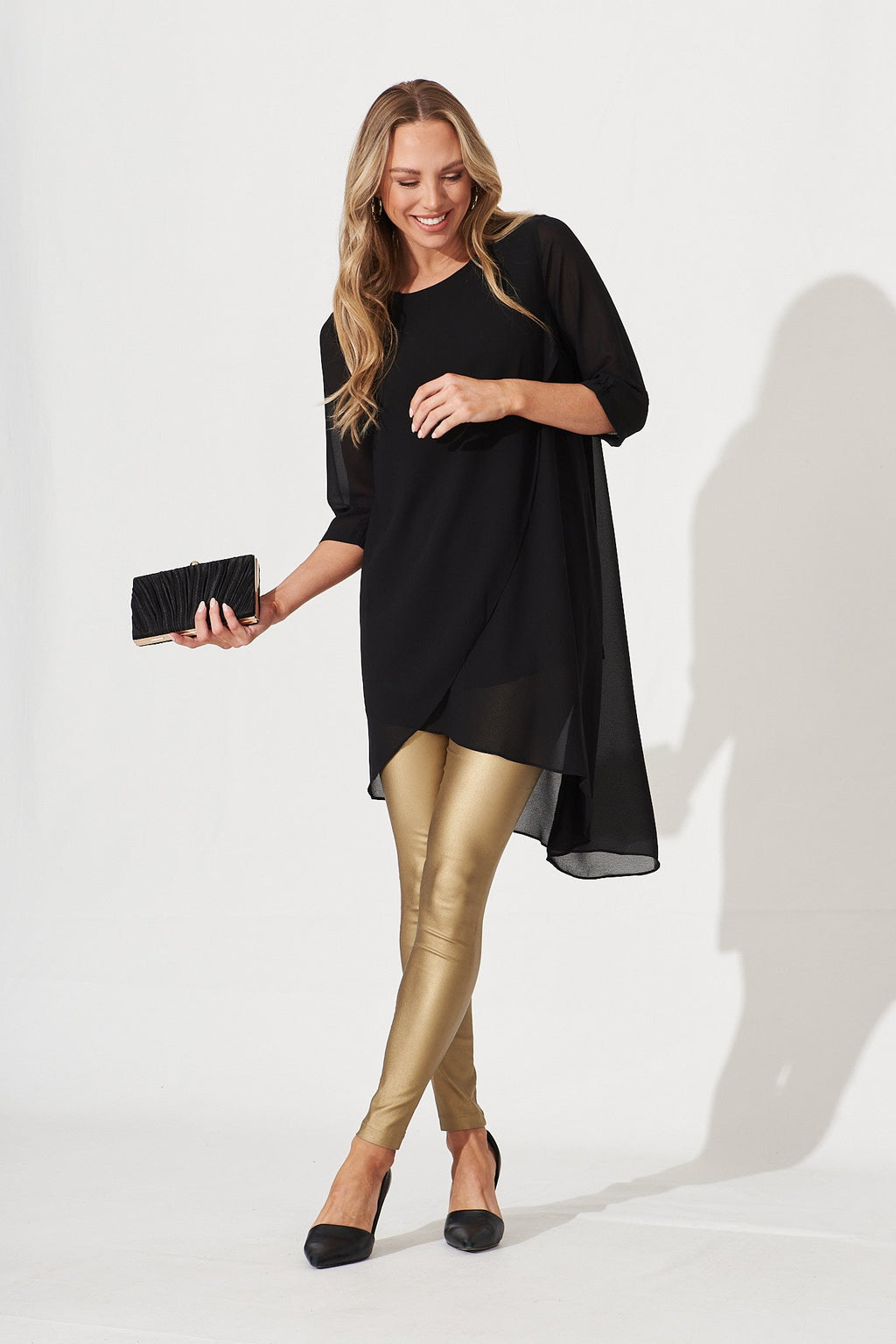 Black Terry Blouse