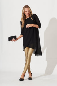 Black Terry Blouse